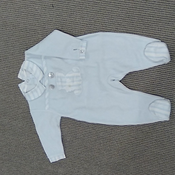 Tartine et Chocolat Other - Tartine Et Chocolat velvet/velour 6 month stunning baby boy footie